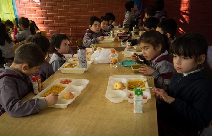 Casino del colegio, donde se sirve la alimentación JUNAEB