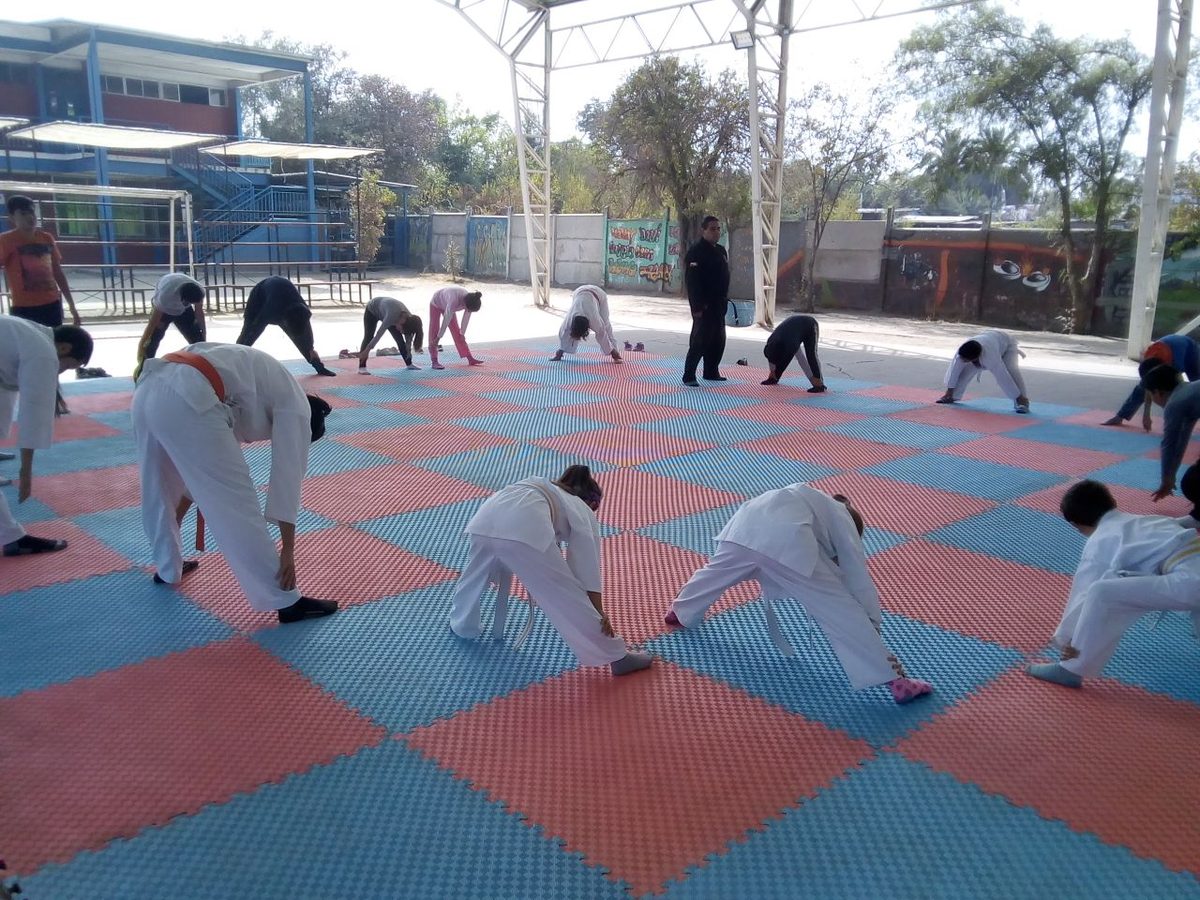 Patio de ejercicios del Colegio Polivalente Inglés